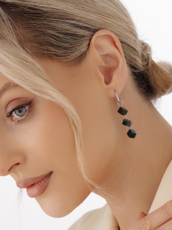 Купить оптом серьги из серебра с агатами 2340395879-66 от Krasnoe