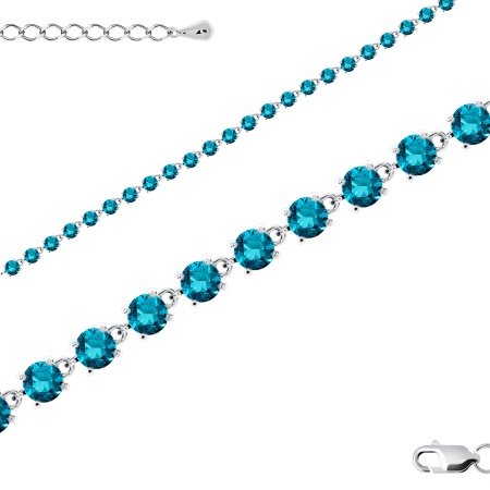 Купить оптом браслет из серебра с фианитами 4340202504-19-76 от Krasnoe