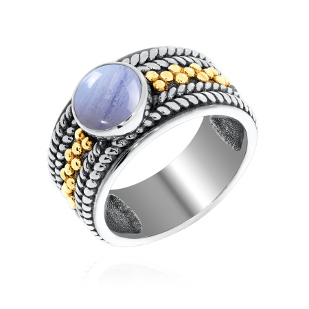 Купить оптом кольцо из серебра с агатом 1317391750-84 от Krasnoe