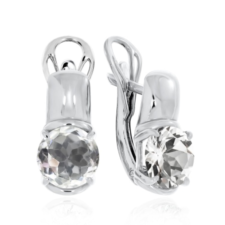 Купить оптом серьги из серебра с хрусталём 2340521117 от Krasnoe