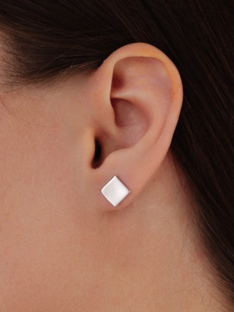 Купить оптом пусеты из серебра без вставок 2340405867 от Krasnoe