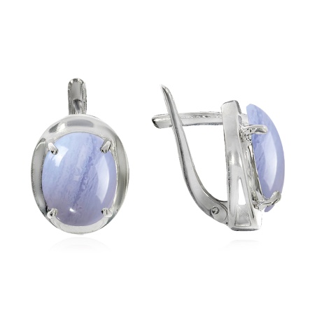 Купить оптом серьги из серебра с агатами 2340390029-70 от Krasnoe