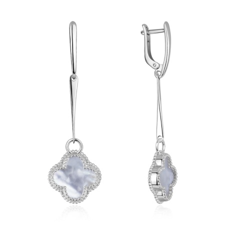 Купить оптом серьги из серебра с перламутрами 2340495698 от Krasnoe