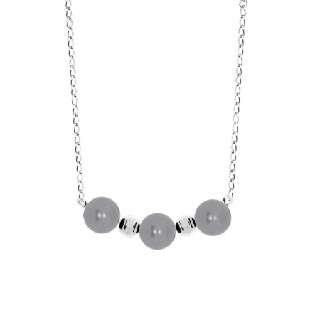 Купить оптом колье из серебра с жемчугами 8340243024-45-21 от Krasnoe