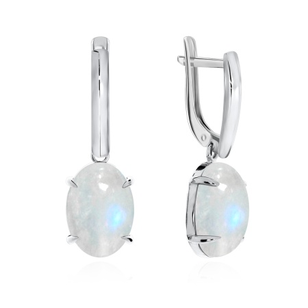 Купить оптом серьги из серебра с лунным камнем 2340932314 от Krasnoe