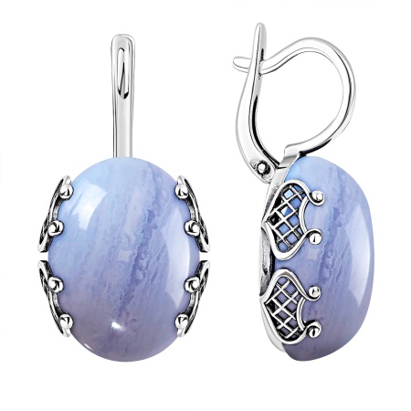 Купить оптом серьги из серебра с агатами 2310395112-84 от Krasnoe