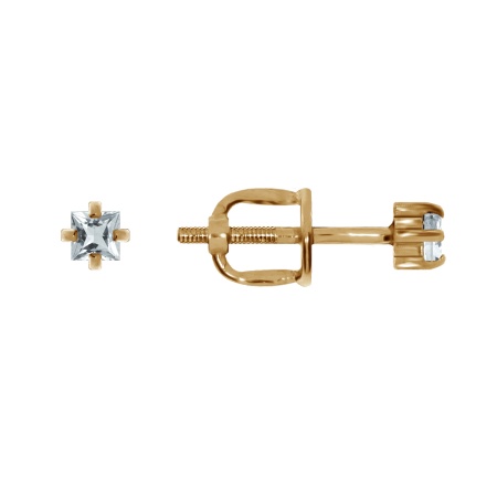 Купить оптом пусеты из серебра с фианитами 2320204071 от Krasnoe