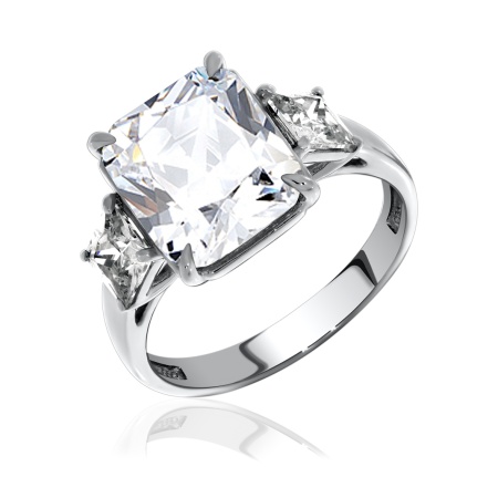 Купить оптом кольцо из серебра с фианитами 1340200280 от Krasnoe