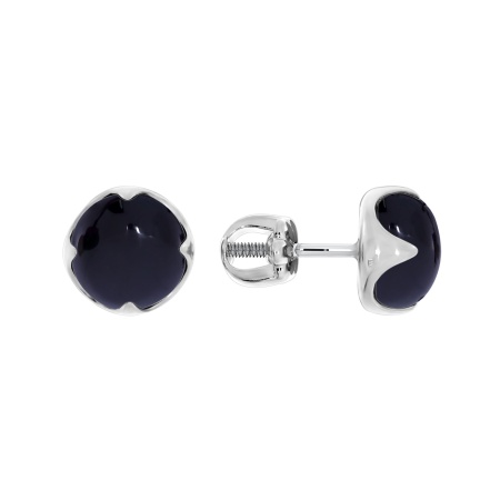 Купить оптом пусеты из серебра с агатами 2340391222-20 от Krasnoe