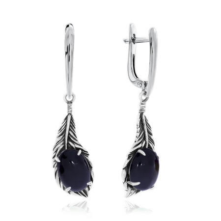 Купить оптом серьги из серебра с агатами 2310391601-1-20 от Krasnoe