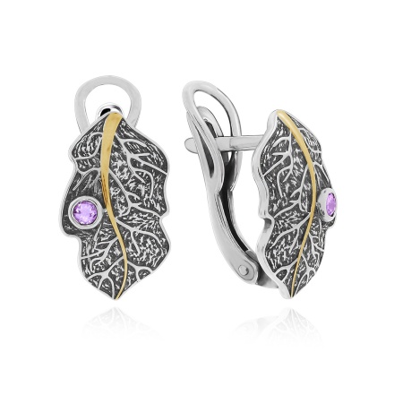 Купить оптом серьги из серебра с аметистами 2317061773 от Krasnoe