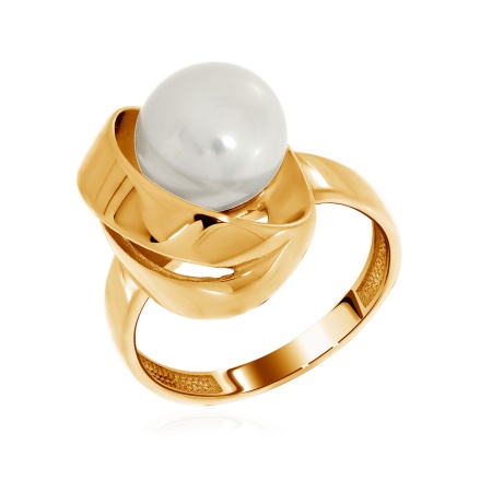 Купить оптом кольцо из серебра с жемчугом 1320050846-2 от Krasnoe