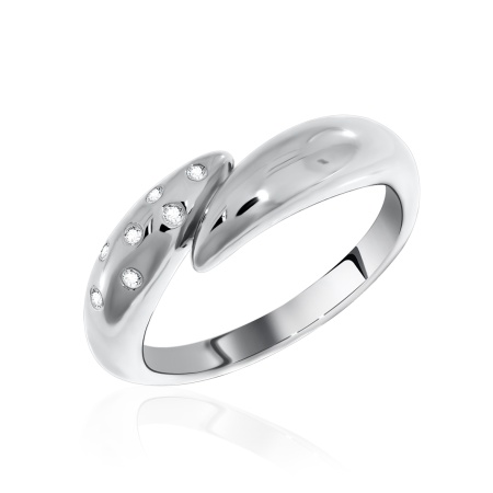 Купить оптом кольцо из серебра с фианитами 1340201270 от Krasnoe