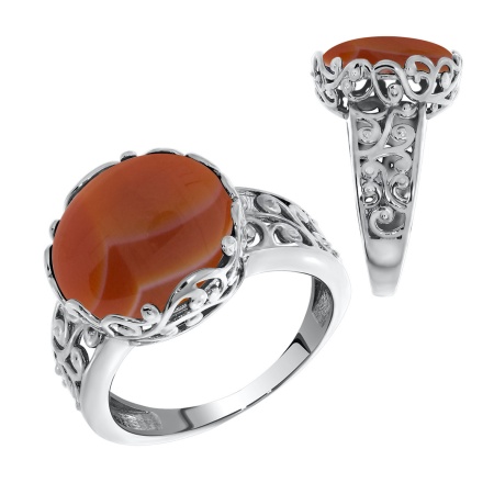 Купить оптом кольцо из серебра с сердоликом 1310680934 от Krasnoe