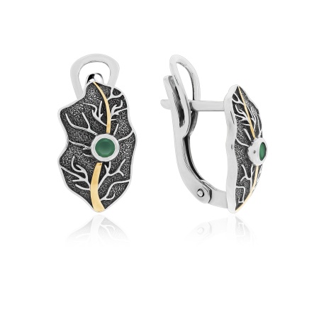 Купить оптом серьги из серебра с агатами 2317391774-60 от Krasnoe