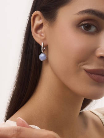 Купить оптом серьги из серебра с агатами 2340391967-84 от Krasnoe