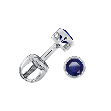 Купить оптом пусеты из серебра с ситаллами П340882535-82 от Krasnoe