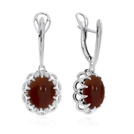 Купить оптом серьги из серебра с агатами 2340391541-1-40 от Krasnoe