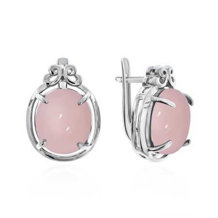 Купить оптом серьги из серебра с халцедонами 2340600111-35 от Krasnoe
