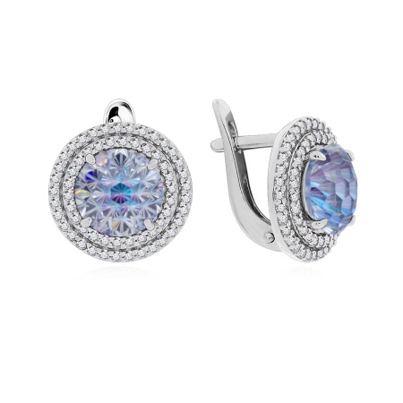 Купить оптом серьги из серебра с фианитами 2340201561л-70 от Krasnoe