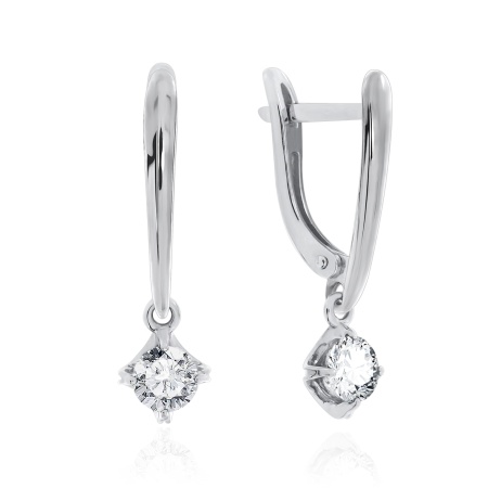 Купить оптом серьги из серебра с фианитами 2340200018-2 от Krasnoe