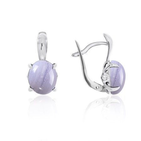 Купить оптом серьги из серебра с агатами 2340390376-84 от Krasnoe