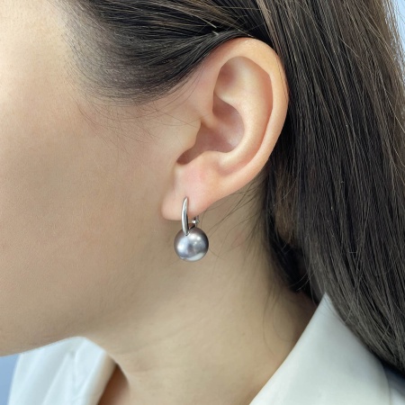 Купить оптом серьги из серебра с жемчугами 2340244318-22 от Krasnoe