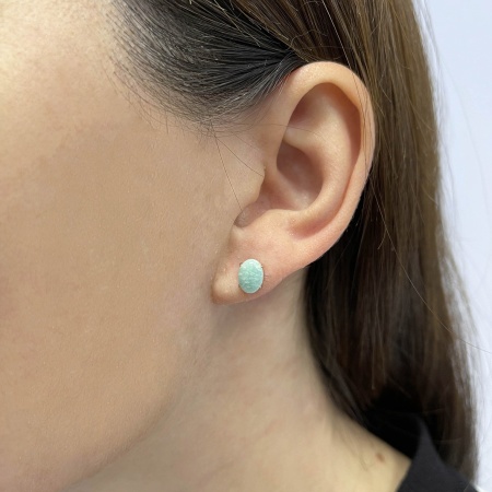 Купить оптом пусеты из серебра с амазонитами 2320372321 от Krasnoe