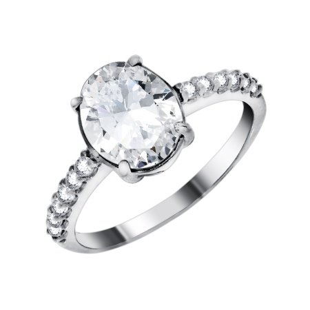 Купить оптом кольцо из серебра с фианитами 1340200185 от Krasnoe