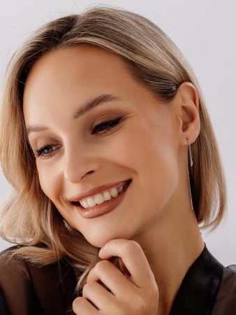 Купить оптом серьги из серебра без вставок 2340404831 от Krasnoe