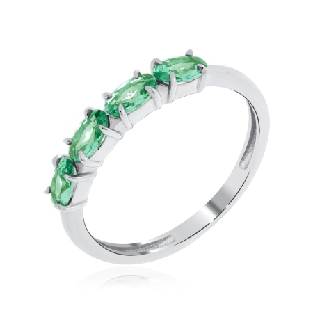 Купить оптом кольцо из серебра с бериллами 1340191164 от Krasnoe