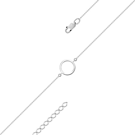 Купить оптом браслет из серебра без вставок 4340404907-9-17 от Krasnoe