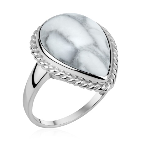 Купить оптом кольцо из серебра с кахолонгом 1340К05902 от Krasnoe