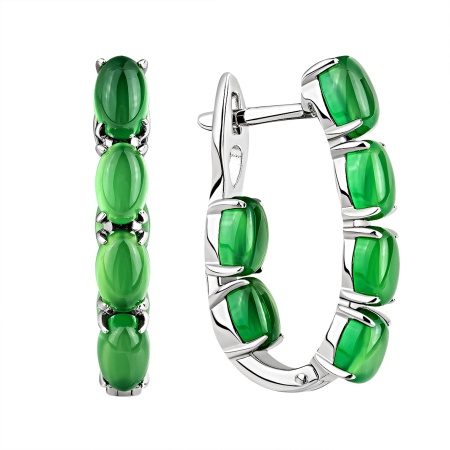 Купить оптом серьги из серебра с агатами 2340395186-60 от Krasnoe