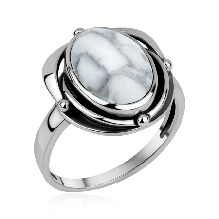 Купить оптом кольцо из серебра с кахолонгом 1310К05897 от Krasnoe