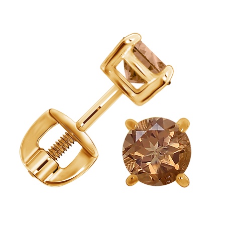 Купить оптом пусеты из серебра с топазом П320100150 от Krasnoe