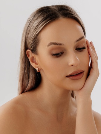 Купить оптом серьги из серебра без вставок 2320400328 от Krasnoe