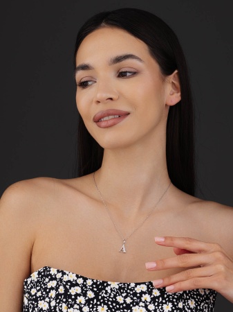 Купить оптом подвеска из серебра с фианитами 3340205856л от Krasnoe