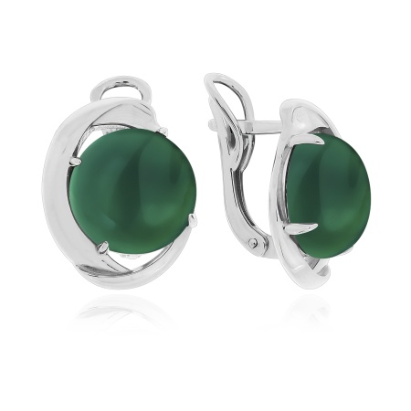 Купить оптом серьги из серебра с агатами 2340391833-60 от Krasnoe