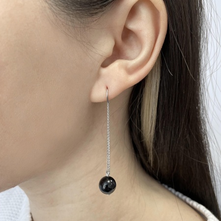 Купить оптом серьги из серебра с агатами 2340390710-9-20 от Krasnoe