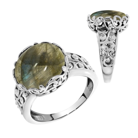 Купить оптом кольцо из серебра с лабрадоритом 1340Л00934 от Krasnoe