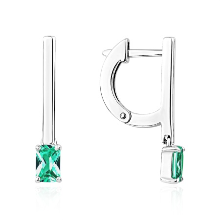 Купить оптом серьги из серебра с ситаллами 2340885890-64 от Krasnoe