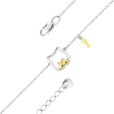 Купить оптом браслет из серебра без вставок 4350405201-16-15 от Krasnoe