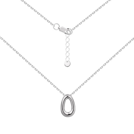 Купить оптом колье из серебра без вставок 8340406710-16-45 от Krasnoe