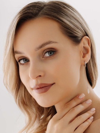 Купить оптом серьги из серебра без вставок 2340405685-9 от Krasnoe