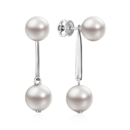 Купить оптом пусеты из серебра с жемчугами 2340244336 от Krasnoe