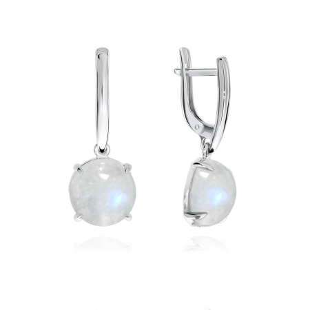 Купить оптом серьги из серебра с лунным камнем 2340932311 от Krasnoe