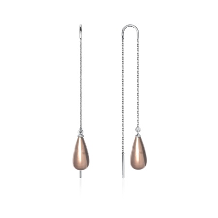 Купить оптом серьги из серебра с жемчугами 2340240721-2-1-43 от Krasnoe