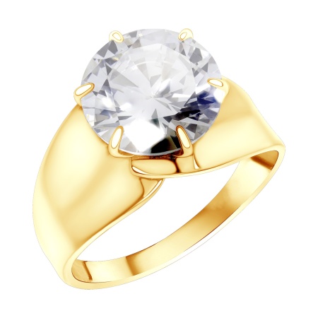 Купить оптом кольцо из серебра с фианитом 1320205776 от Krasnoe