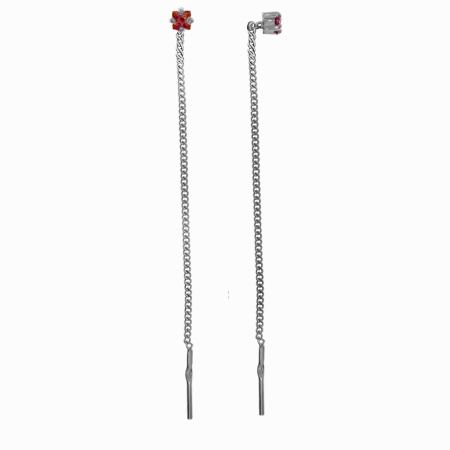 Купить оптом серьги из серебра с фианитами 2340204071-1-31 от Krasnoe